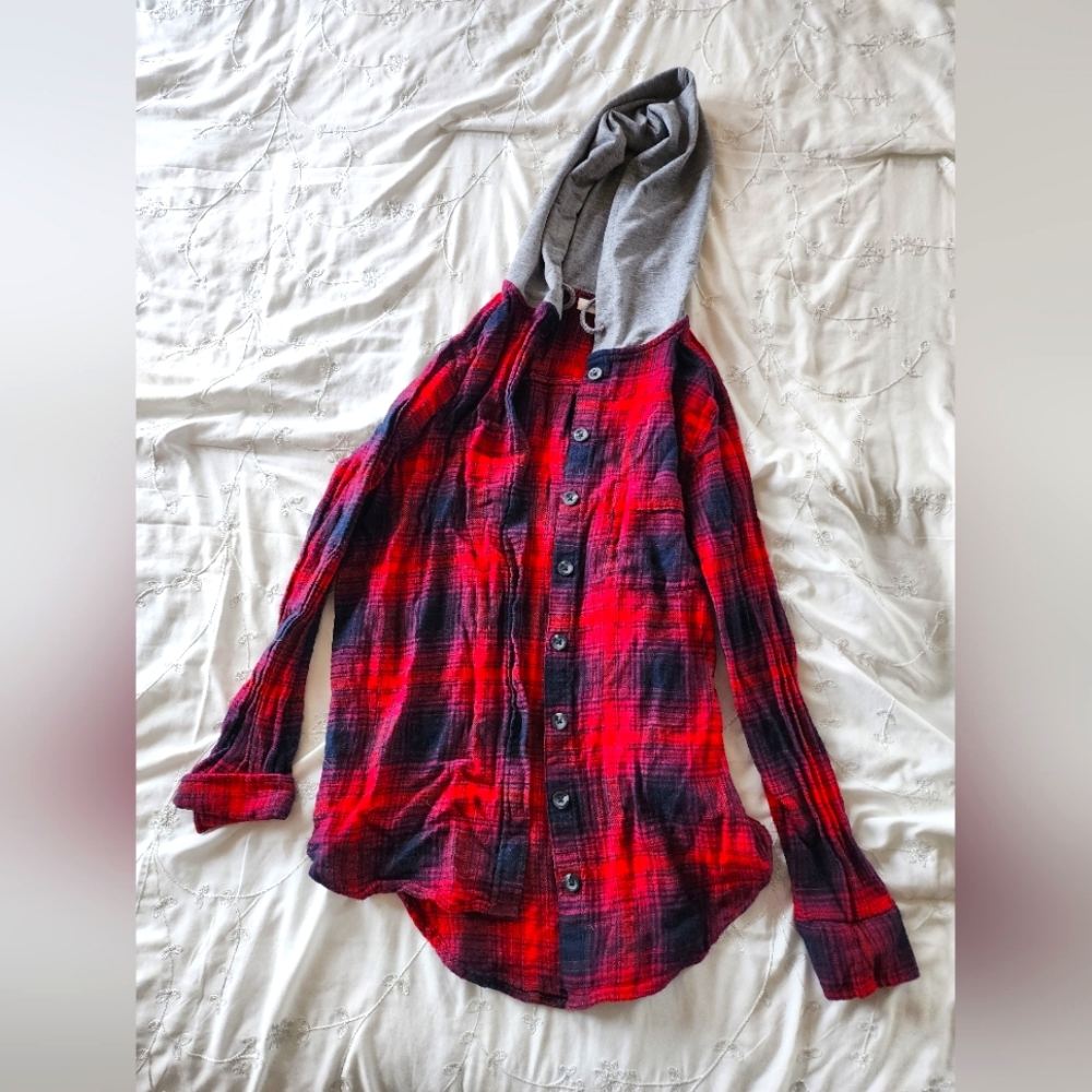 Hooded flannel